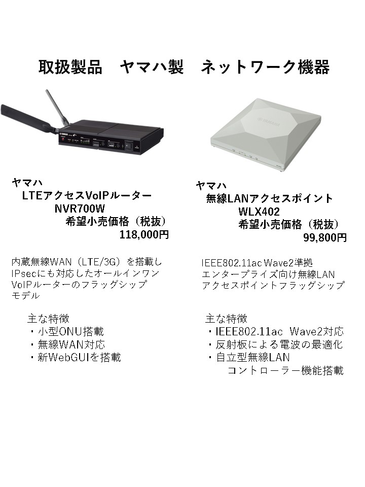 ヤマハ LTE アクセス VoIP ルーター NVR700W ブラック